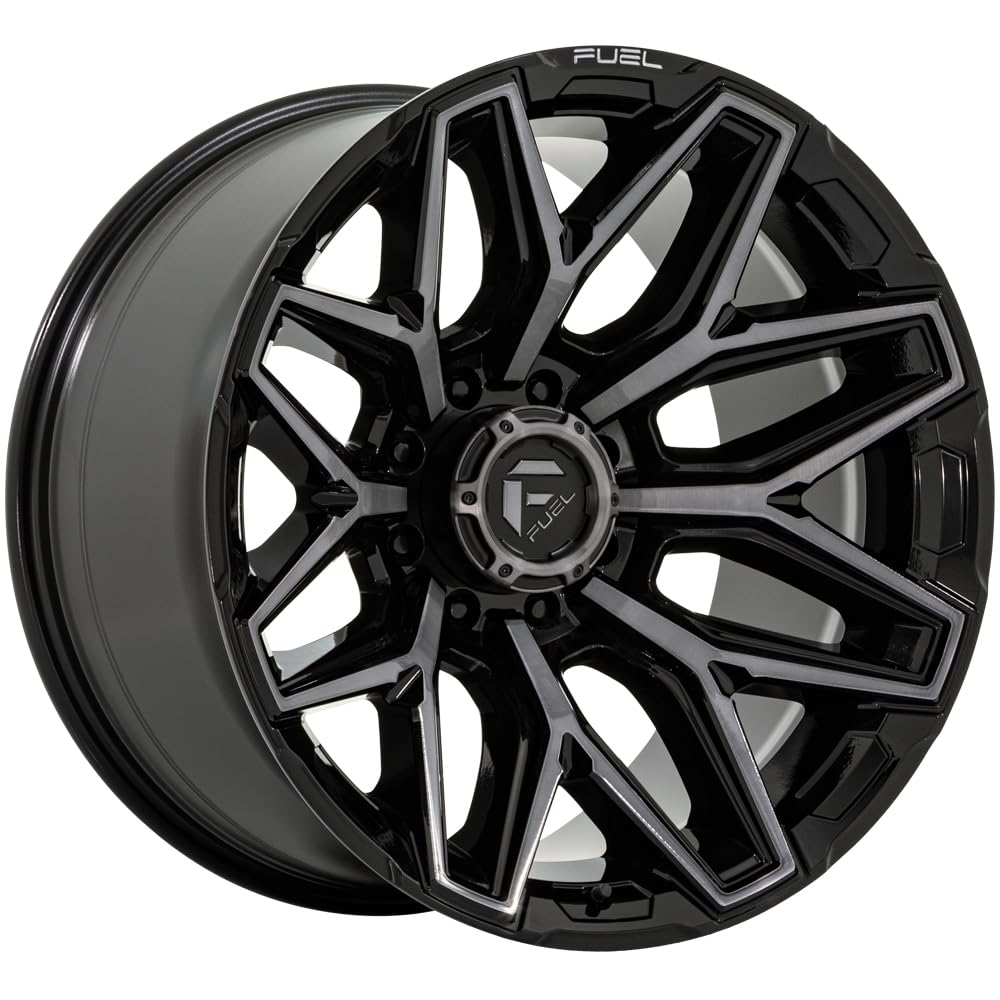 FLUX FUEL OFF-ROAD 22X12 8X170 4.77-44mm GLOSS BLACK BRUSHED FACE WITH GRAY TINT - FC854BT22128744N