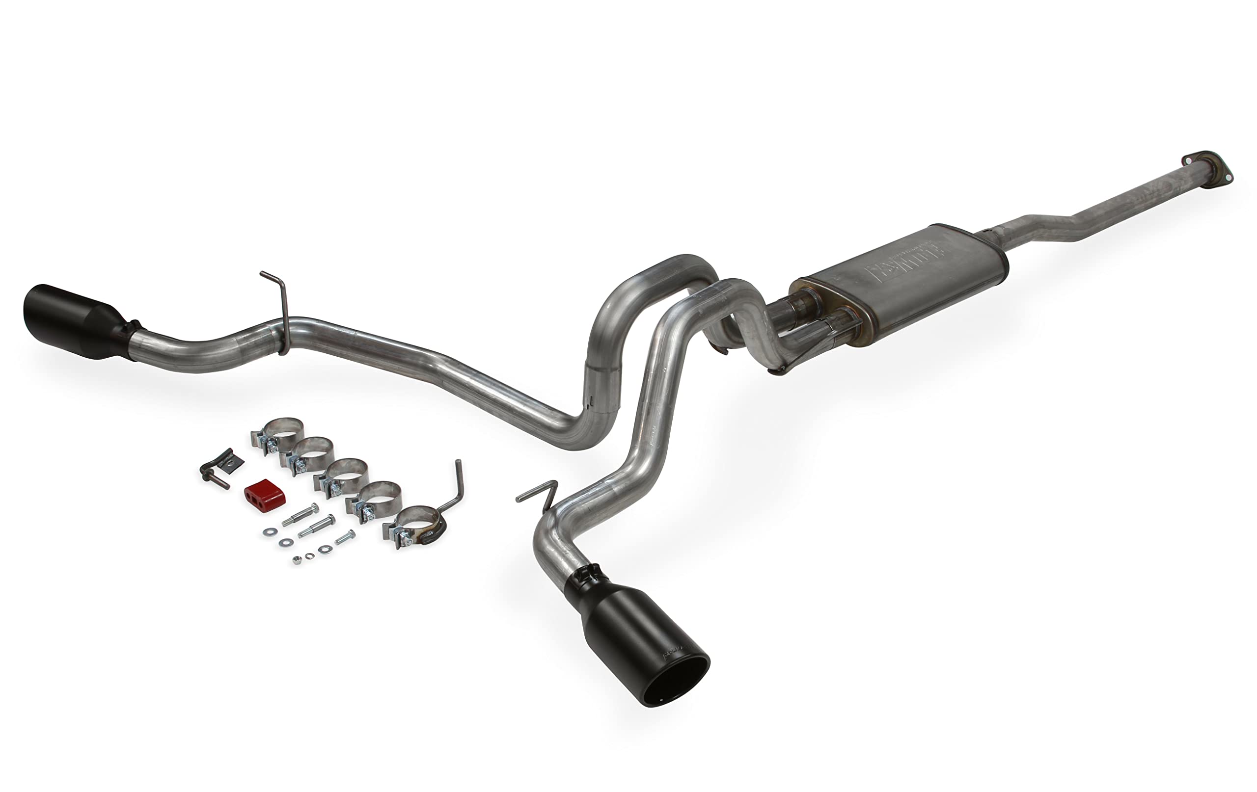 Flowmaster FlowFX 717876 Cat-Back Exhaust Kit Dual 2.5 Inch Stainless Steel Tailpipes 4.5 Inch Black Ceramic Coat Stainless Tip Compatible with 2005-2015 Toyota Tacoma 4.0L 2/4WD and all Wheelbases