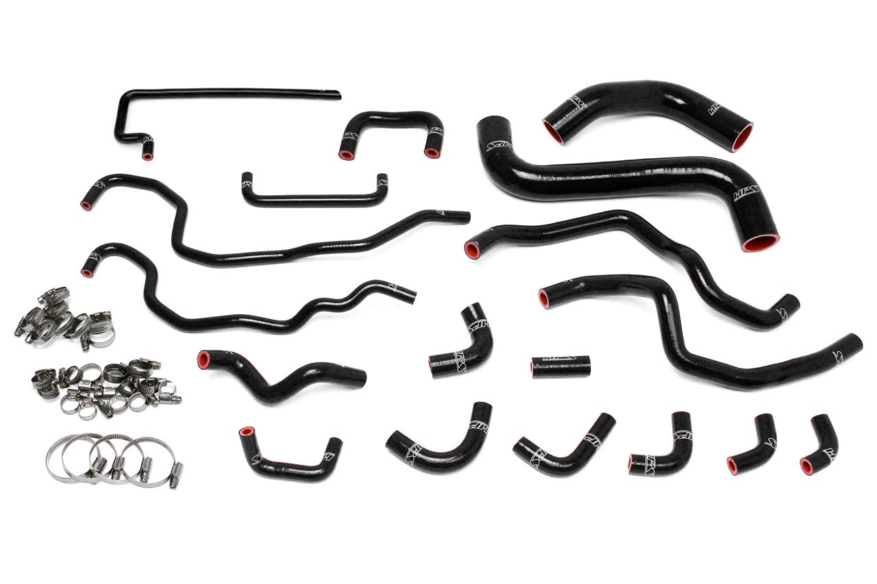 Black Silicone Radiator + Heater Hose HPS 57-1516-BLK