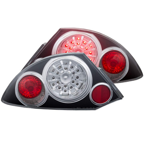 Mitsubishi Eclipse Anzo USA 321067 Black LED Tail Light Assembly - (Sold in Pairs)