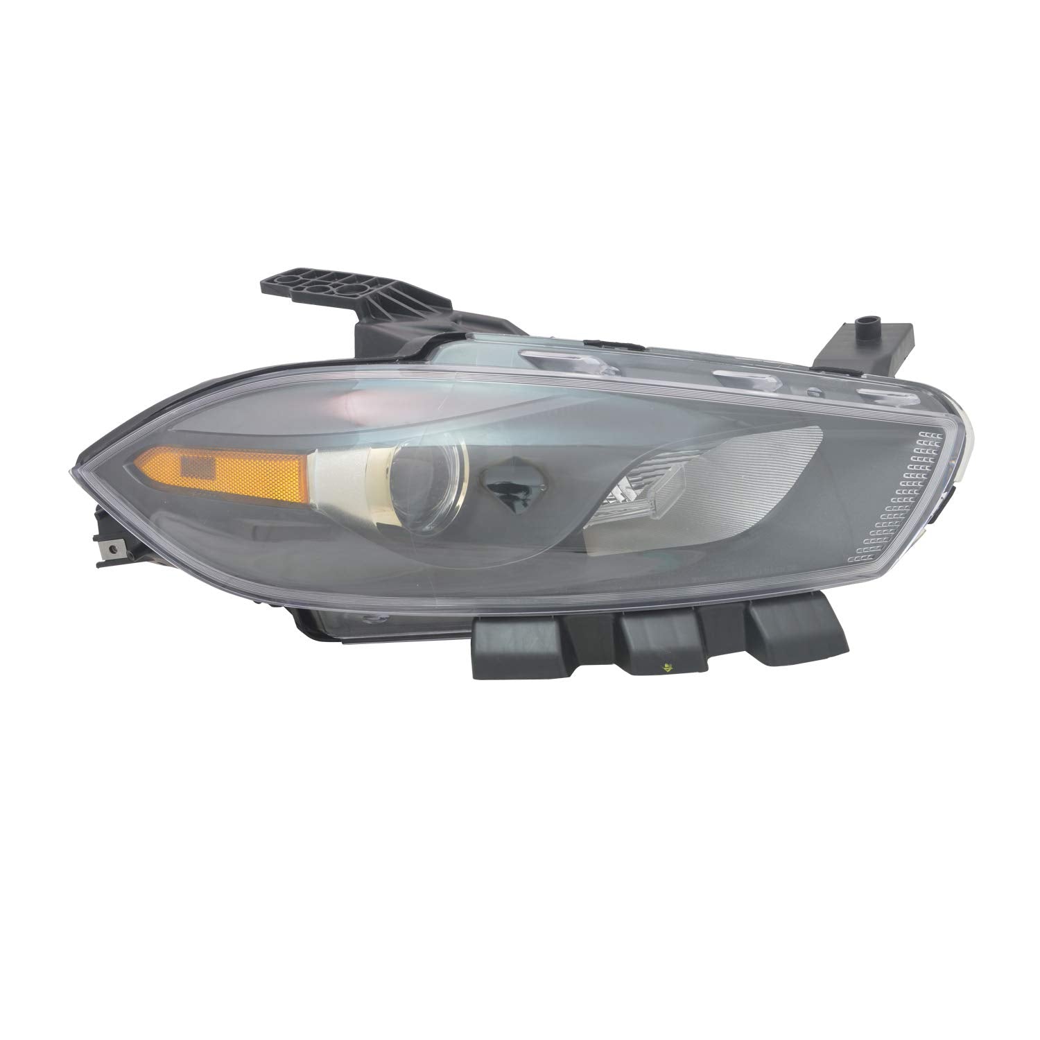Right TYC Headlight Assembly Compatible with 2013-2015 Dodge Dart
