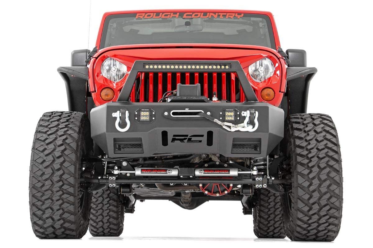Rough Country Fender Flares Front & Rear for 2007-2018 Jeep Wrangler JK - 10533