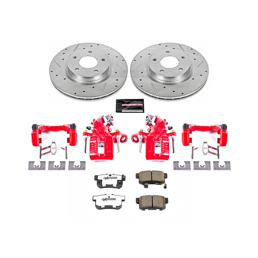 Power Stop Rear KC3128A-26 Z26 Street Warrior Brake Kit For Acura Honda ILX 2016-2018 [Model Specific]
