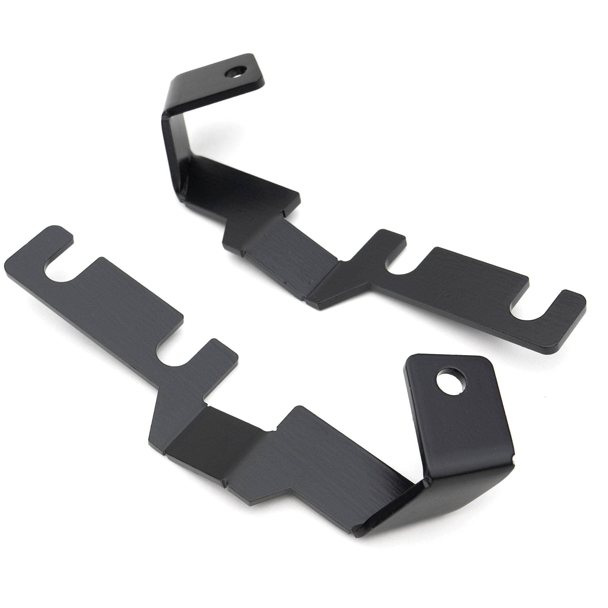 ZROADZ LED Kit Ditch Hood Hinge - Compatible w/ 2016-2022 Toyota Tacoma - Incl. (2) 3 Inch LED Pod Lights - Mild Steel Gloss Black Finish - Bolt-On Easy Installation - PN #Z369401-KIT2