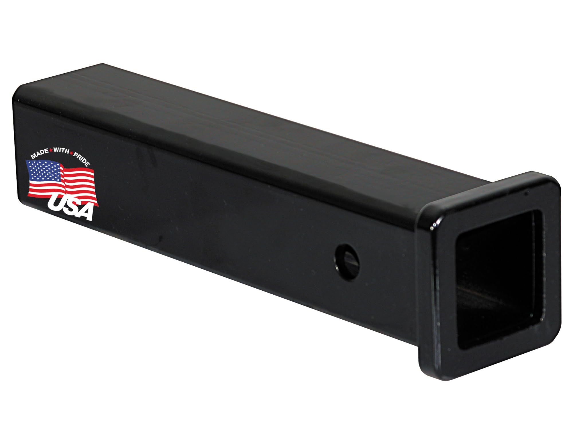 RT25812B Buyers Products 2 Inch Black Receiver Tube, 12 Inch Shank