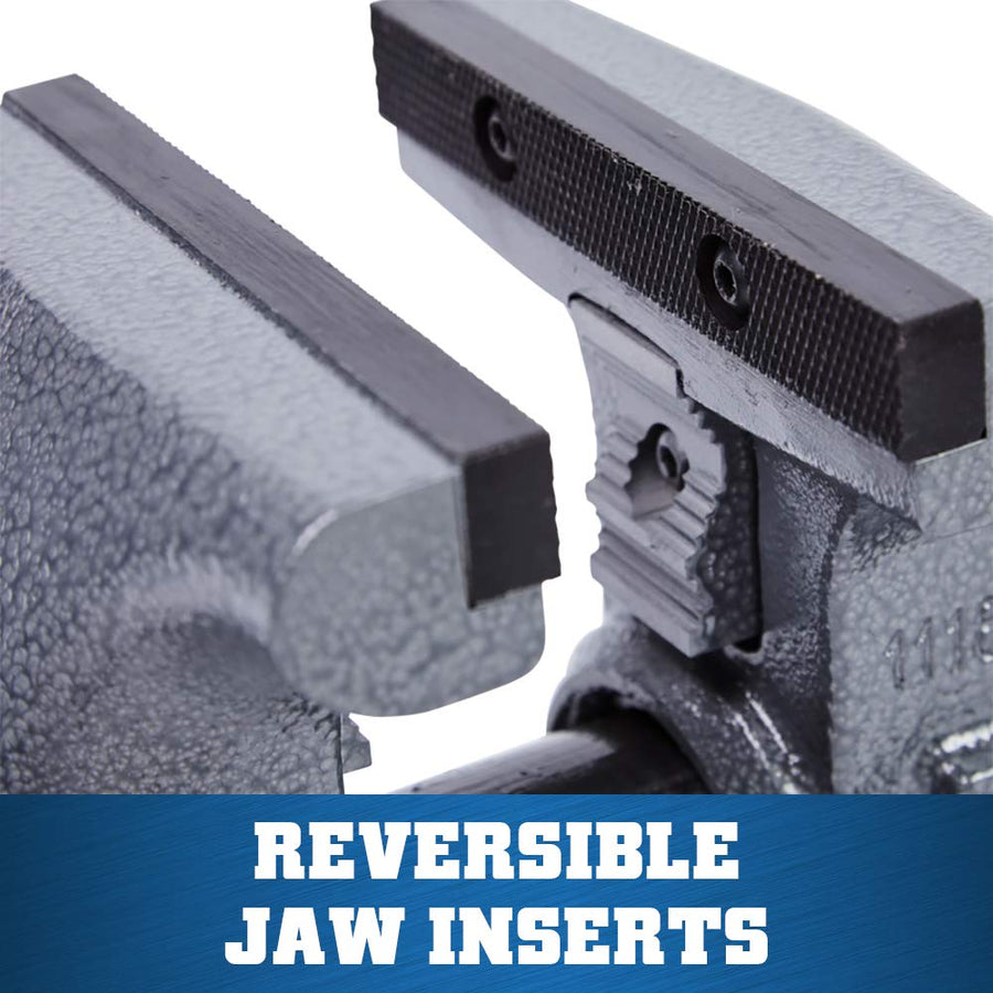 Tradesman Wilton Bench Vise, 5-1/2" Jaw Width, 5" Max Jaw Opening, 3-3/4" Throat (Model 1755)