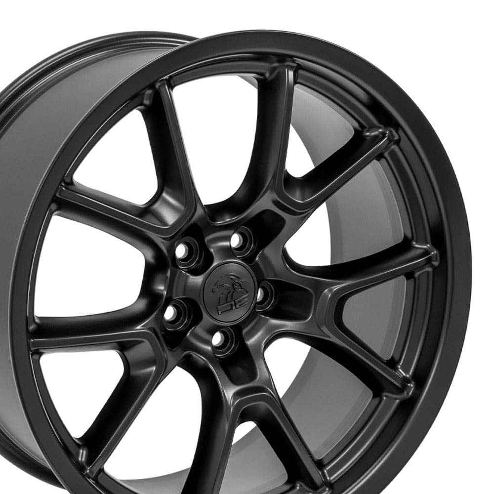 20 Inch OE Wheels DG21 Rim Fits Challenger 50th Anniversary Style 5x115 20x9 Satin Black - Hollander 10369 (1)