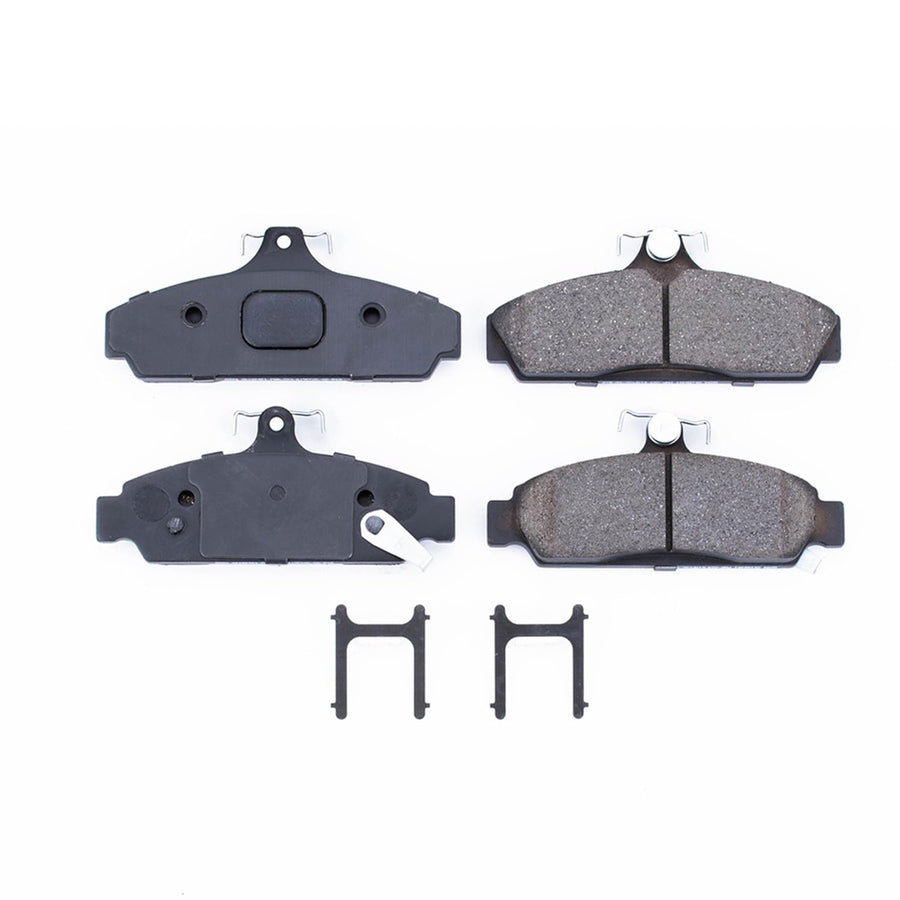 Power Stop Front Brake Kit For 1984-87 Chevrolet Corvette - Ceramic Brake Pads With Installation Hardware, 17-294
