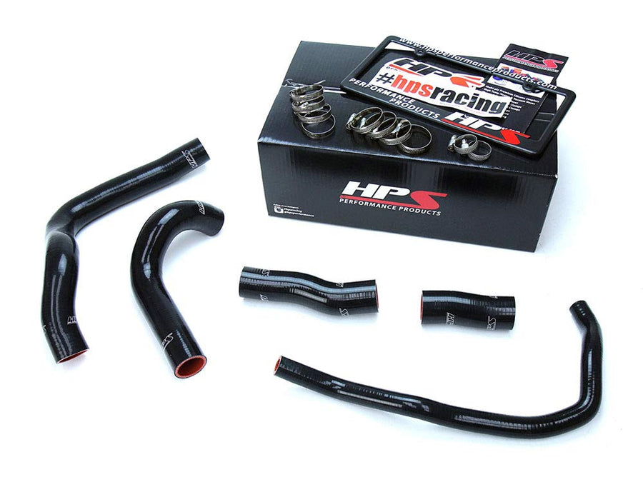 Black HPS 57-1633-BLK Silicone Radiator Hose Kit Coolant