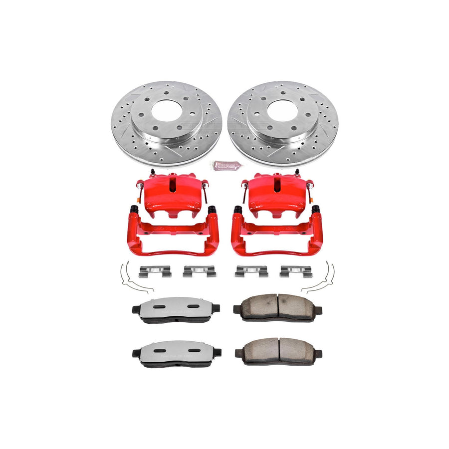 Power Stop Front KC1946A-36 Z36 Truck and Tow Brake Kit with Calipers