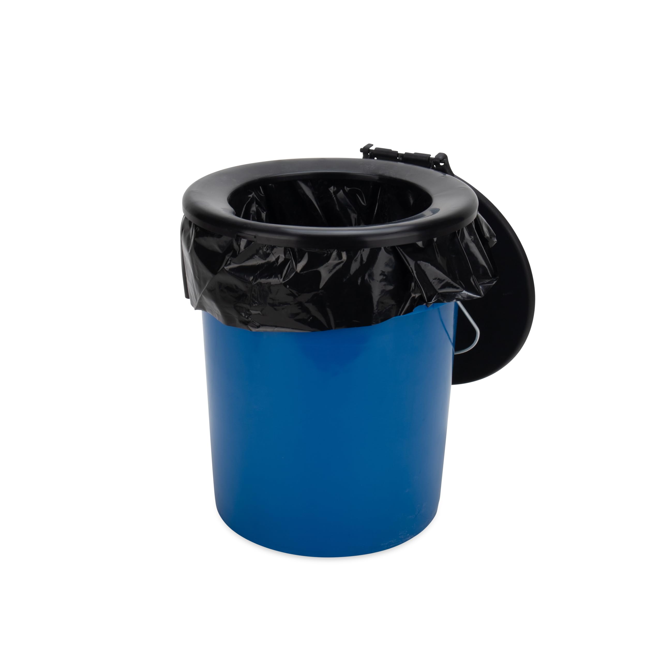 Portable Toilet Camco Bucket with Seat & Lid – 5-Gallon Camping Toilet with Bag Liners & Carry Handle – Lightweight, Easy to Clean, Durable – Ideal for Outdoor, RV, Hunting & Emergency Use (41549)