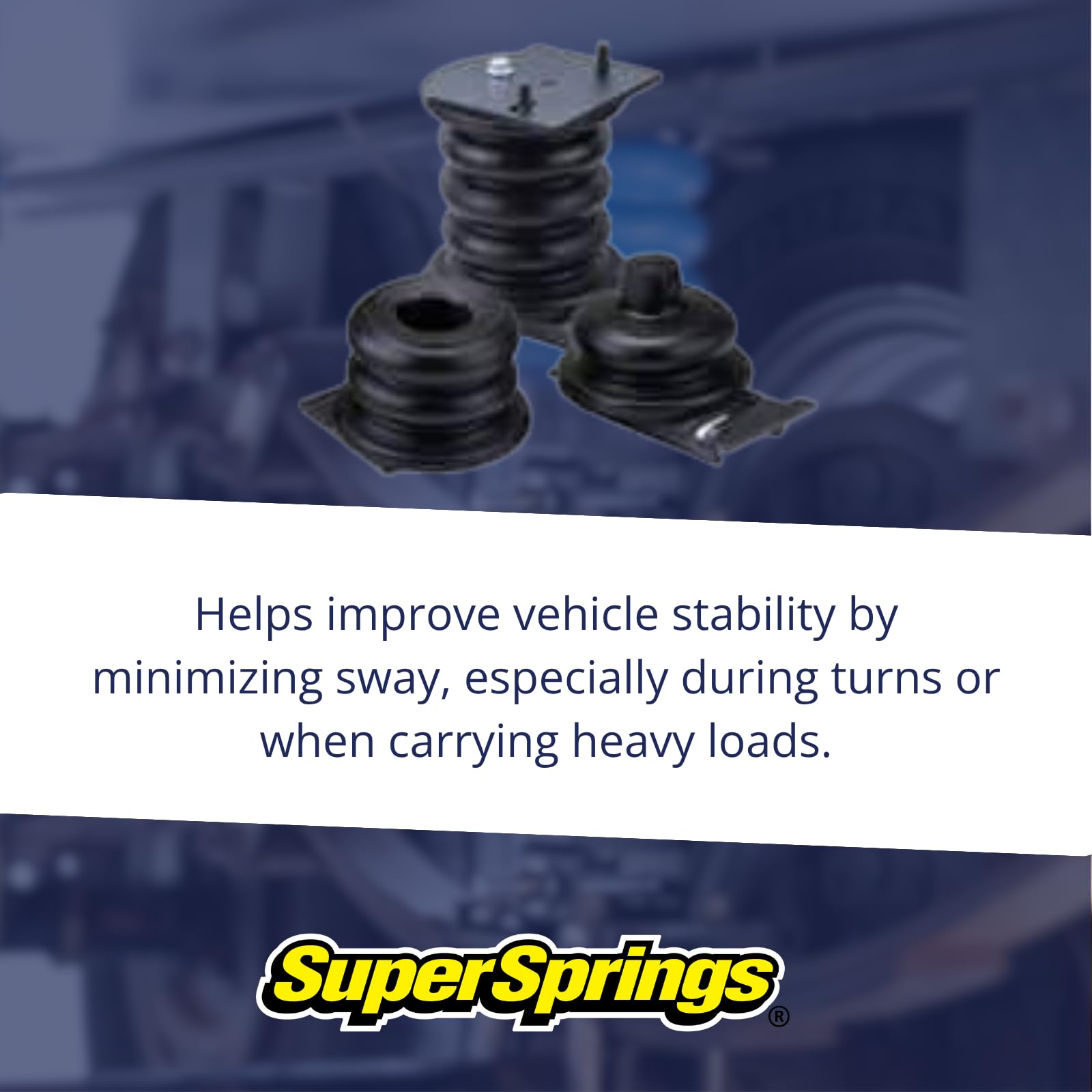 SSR-301-47-2 SuperSprings | Rear SumoSprings for Dodge RAM 2500, Dodge RAM 3500, Black
