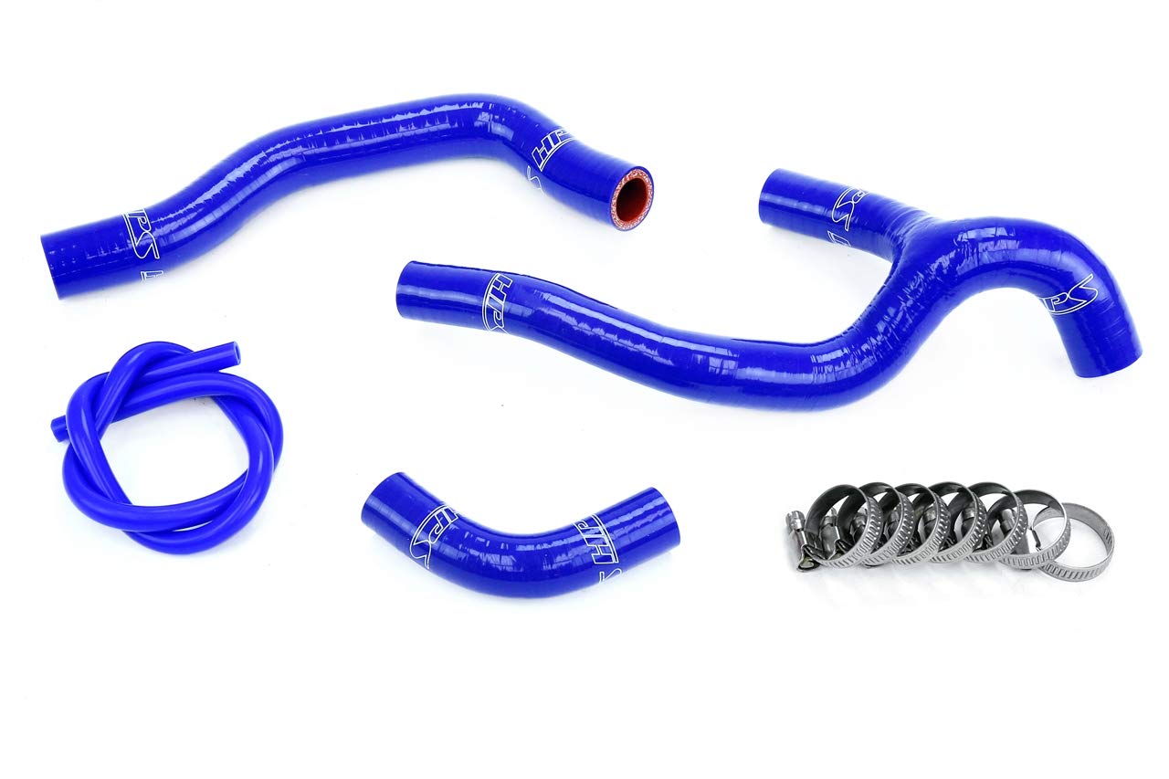 Blue HPS 57-1237-BLUE Silicone Radiator Coolant Hose Kit