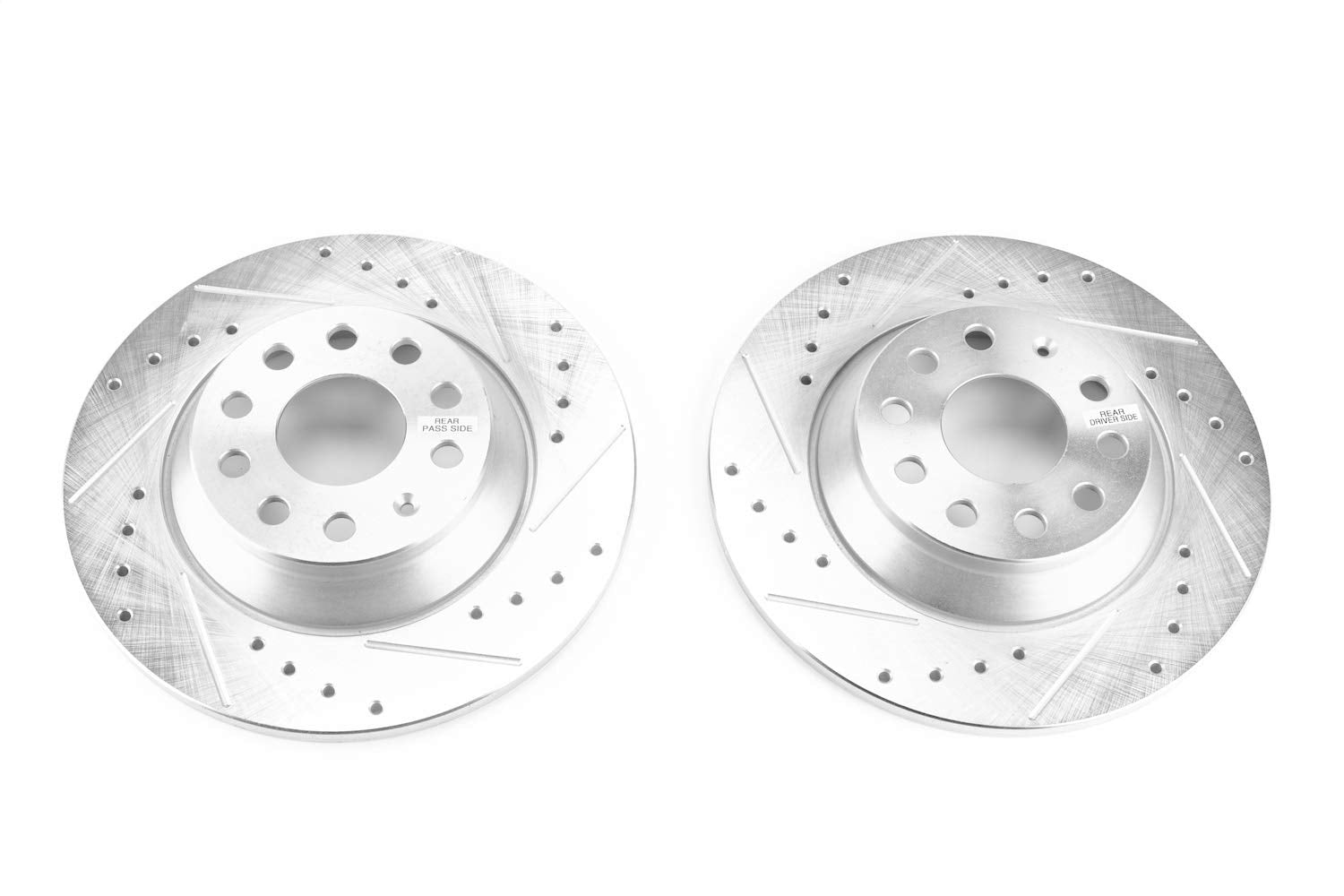 Power Stop EBR1498XPR Rear Drilled and Slotted Brake Rotor Pair For Audi A3, Audi Q3, Audi, Audi Q3 Quattro, Audi TT Quattro, VW Jetta, VW Tiguan, VW Tiguan [Model Specific]