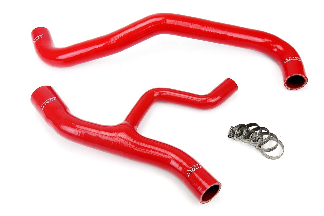Red Silicone HPS 57-1012-RED Radiator Coolant Hose Kit