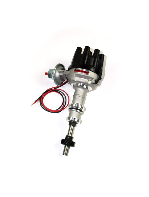 Pertronix D7134620 Vacuum Advance Flame-Thrower Black Cap Electronic Distributor with Ignitor III Technology for Ford 351C