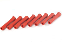 Protect-A-Boots Design Engineering Red 6" Spark Plug Boot Protector Sleeves Pack of 8 – High-Temperature Resistant Sleeves for Spark Plug Boot Protection in Automotive Engines