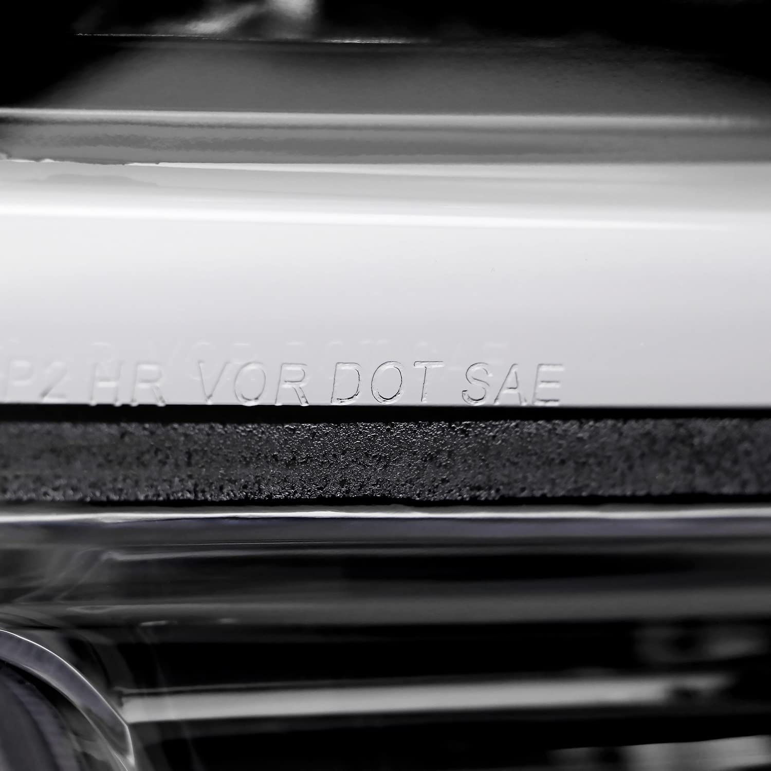 Jet Black SPEC-D TUNING Projector Headlights w/LED Bar Compatible with 2019-2024 Dodge Ram 2500, 3500, 4500, Left + Right Pair Headlamps Assembly