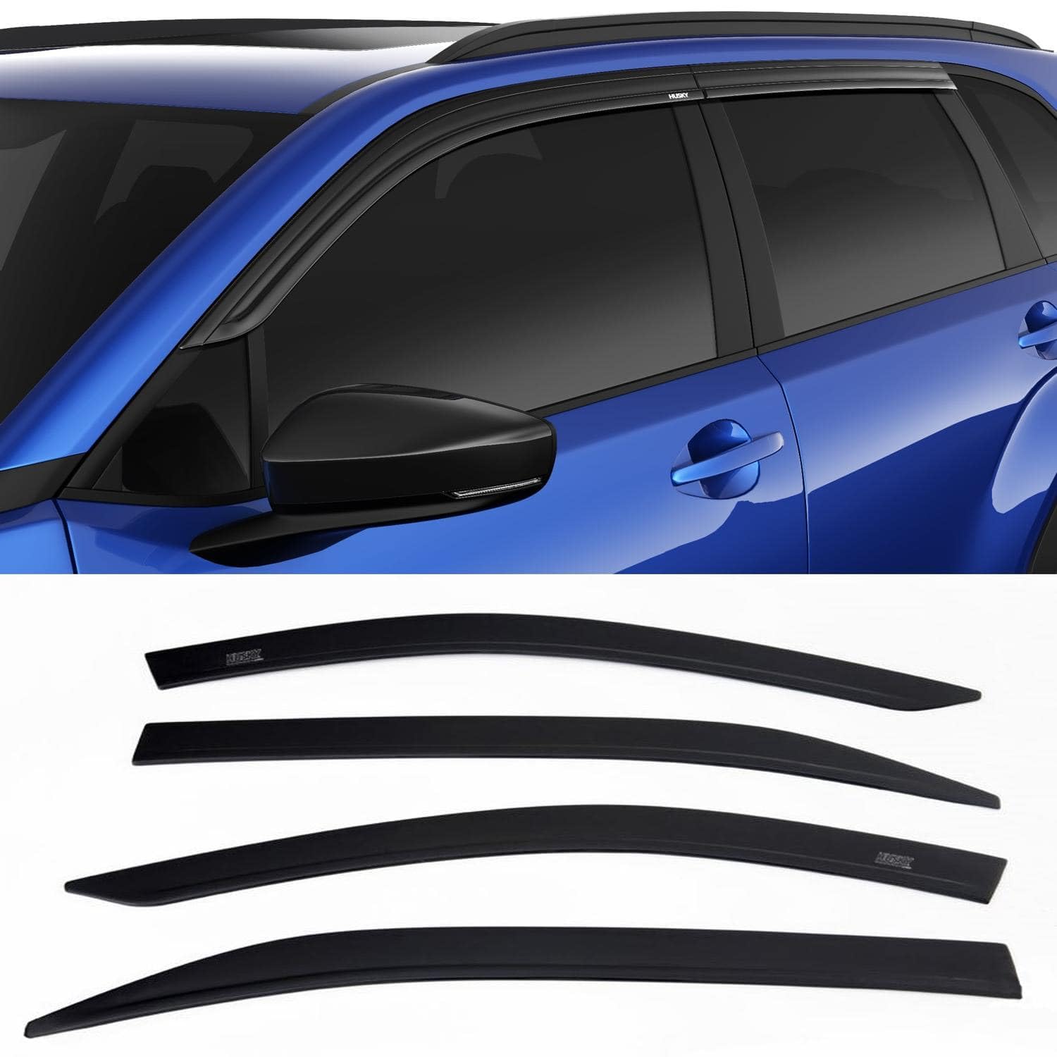 Husky Liners Ventvisor Low Profile Rain Guards | Fits 2025-2026 Chevrolet Equinox | Front & Rear, Smoke, 4-pcs. | 2854143