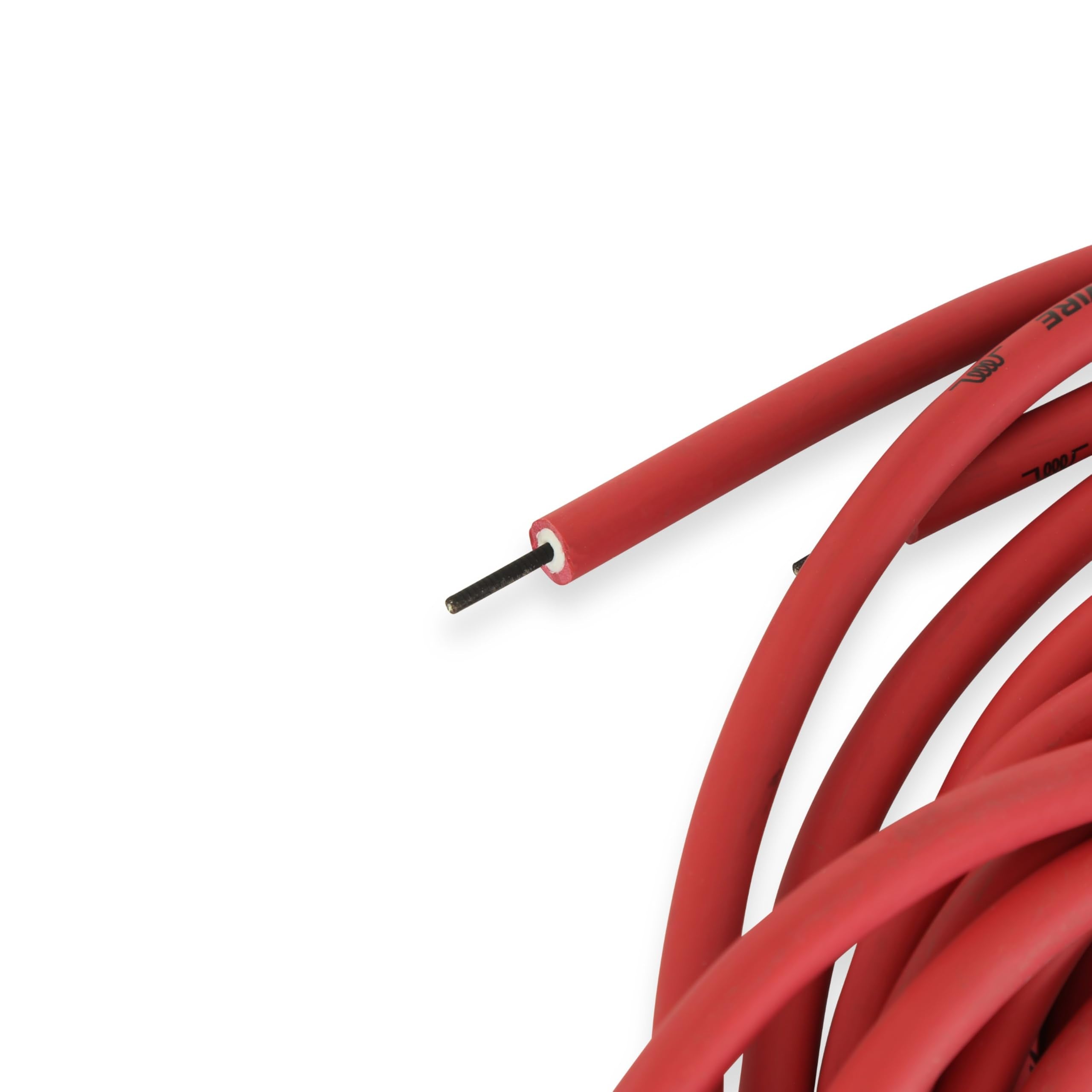 Super Conductor MSD 32129 Spark Plug Wire Set, Red, Straight Boots