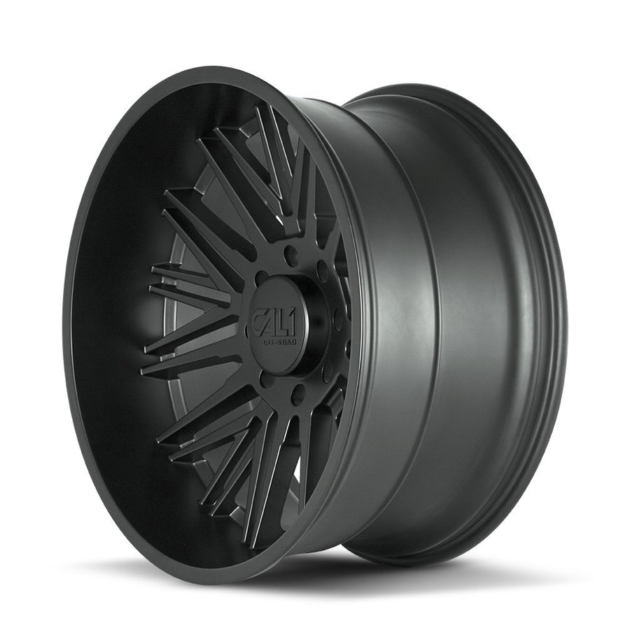 RAWKON CALIOFFROAD MATTE BLACK Wheel with Painted Finish (24 x 12. inches /5 x 139 mm, -51 mm Offset)