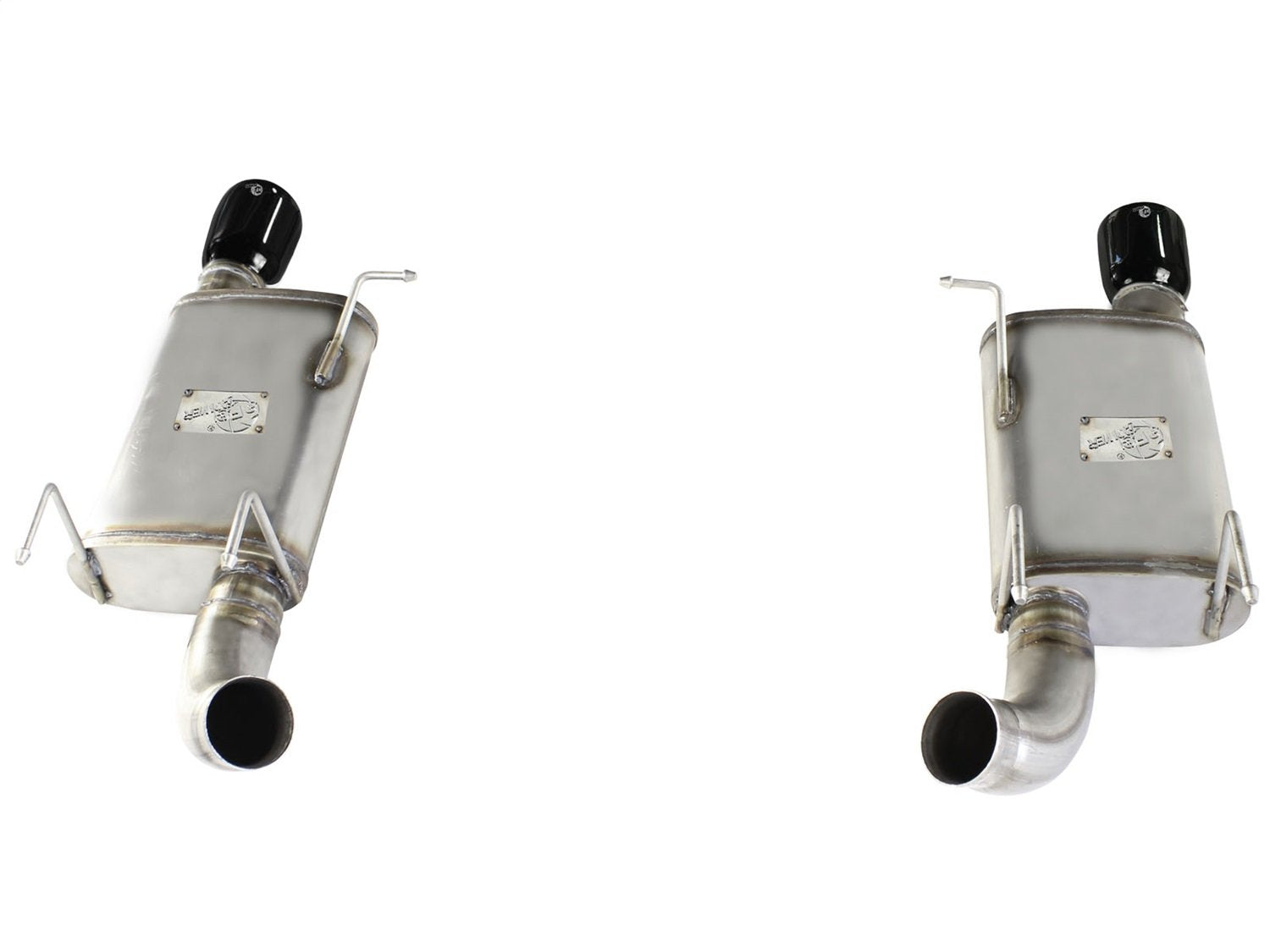 3" aFe (49-43052-B) Axle-Back Exhaust System with Black Tip for Ford Mustang GTL Stainless Steel