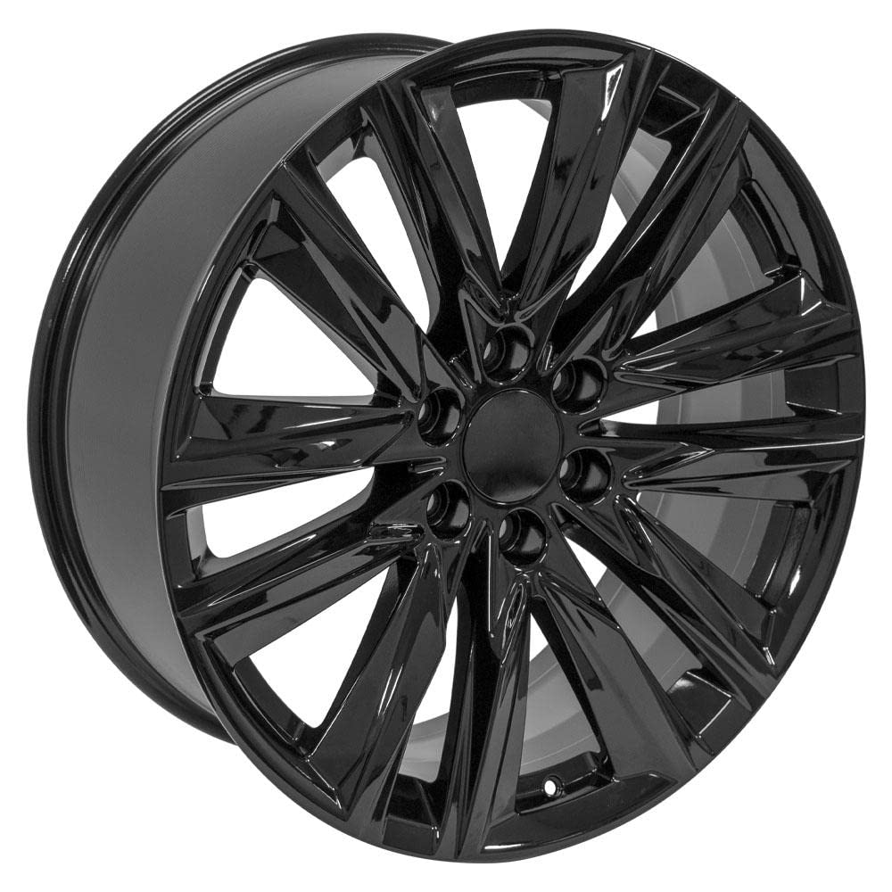 22 Inch OE Wheels CA91 Rim Fits Escalade Sport Style 6x139.7 22x9 Gloss Black - Hollander 4869 (1)