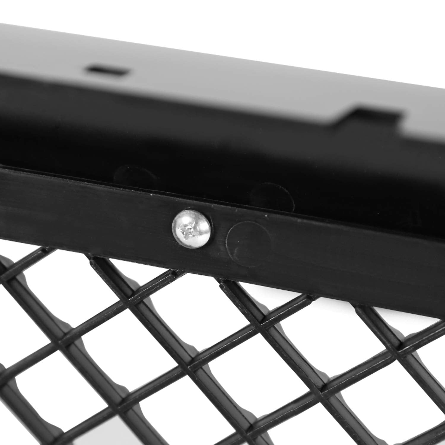 Honeycomb Mesh Hood Grille Spec-D Tuning Glossy Black Compatible with 1999-2004 Ford F250 F350 F450 Super Duty 2000-2004 Excursion