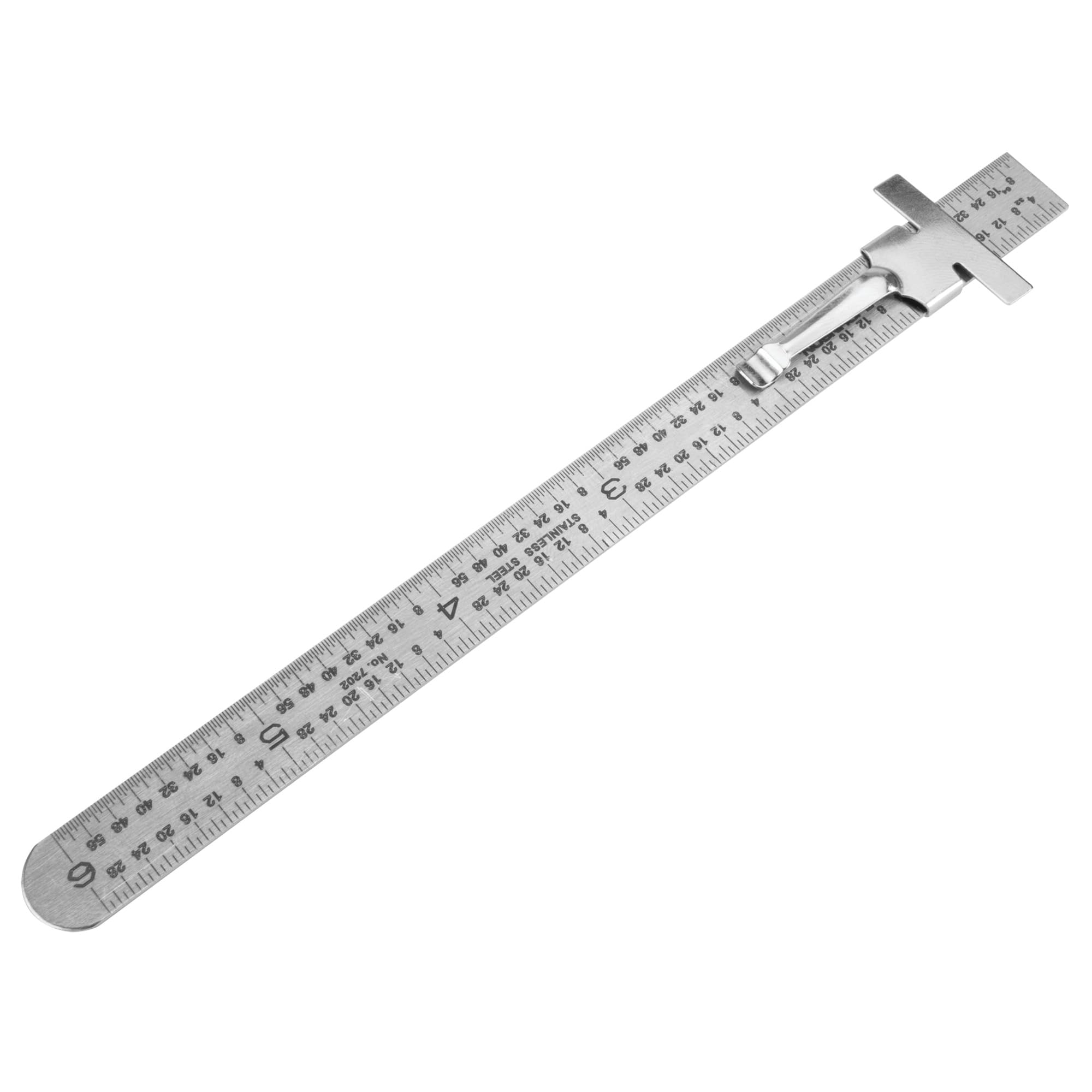 W5707 Performance Tool 6-Inch Stainless Steel Sliding Depth Gauge, Silver