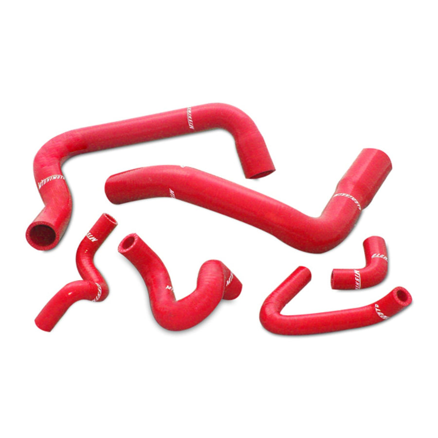 Mishimoto Silicone Radiator Hose Kit MMHOSE-MUS-86RD Fits Ford Mustang GT Cobra 1986-1993 Red