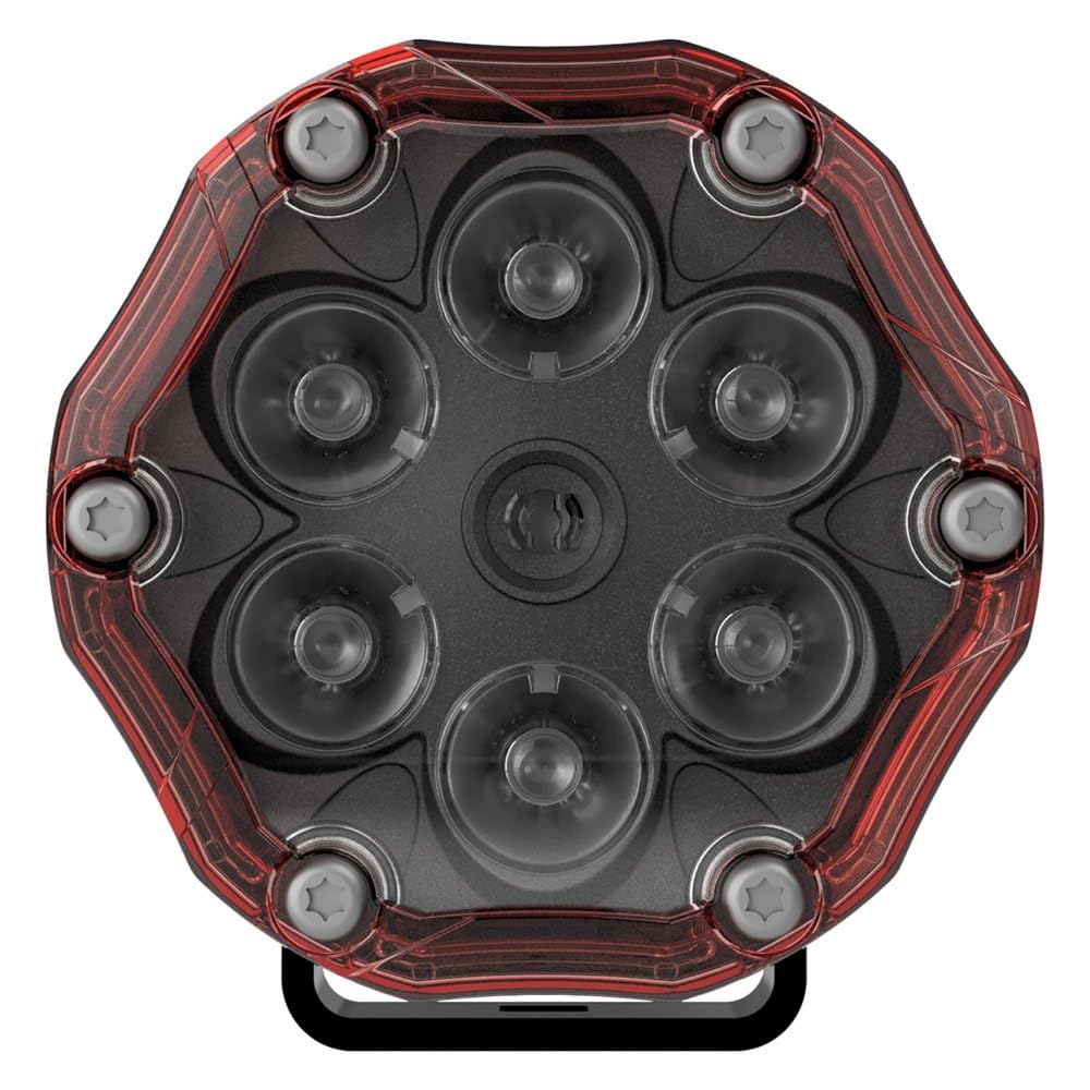 Round LED Warning Light J.W. SPEAKER, Model Trail 6 Flash