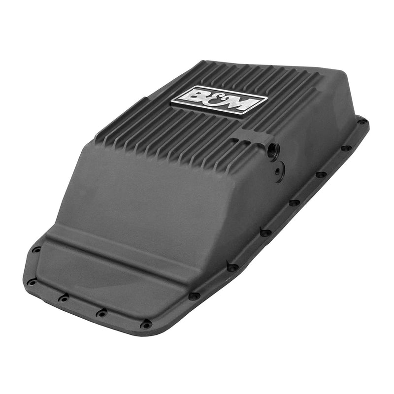Transmission Pan B&M 70394, black anodized