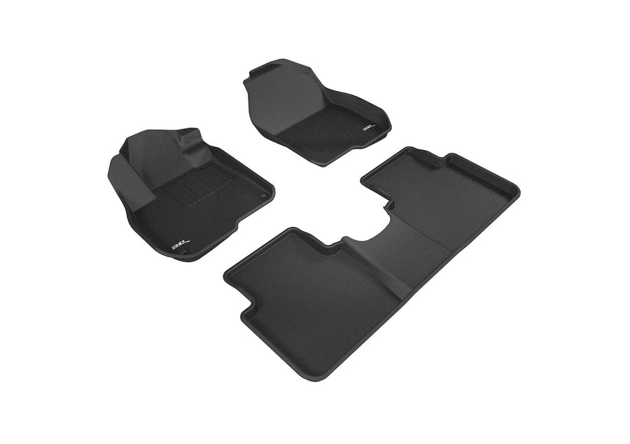 Kagu Floor Mat (Black) 3D MAXpider Custom Fit Compatible with Honda CR-V 2017-2022 - Full Set