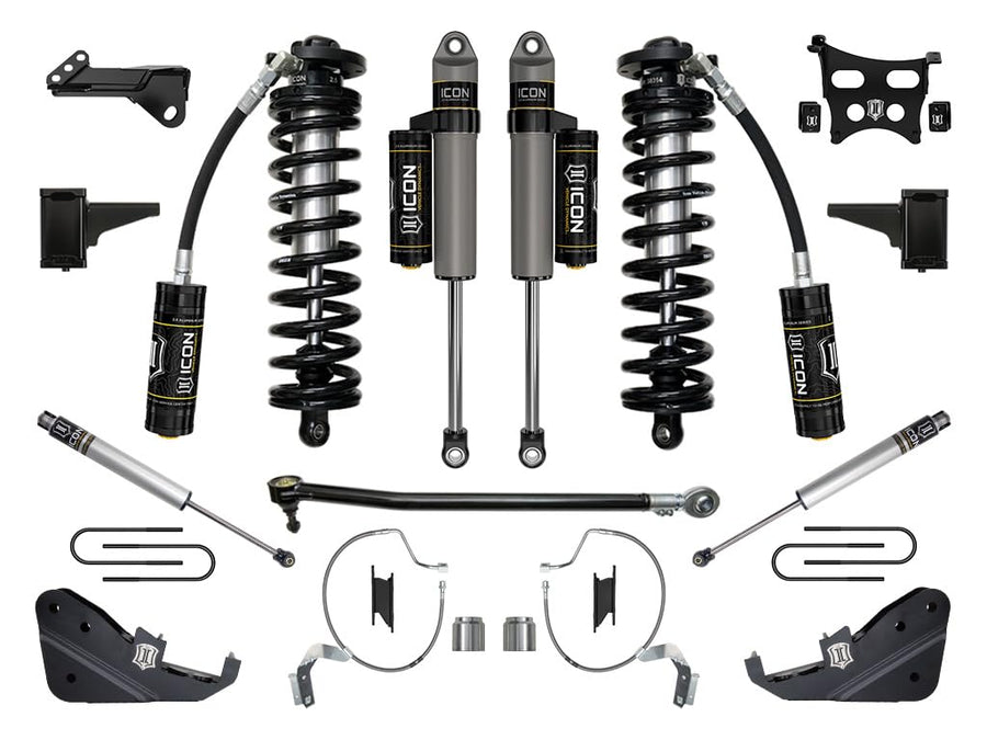 2023-2025 Ford F-250/F-350 Super Duty ICON 4WD, 4-5.5" Lift, Stage 4 Coilover Conversion System