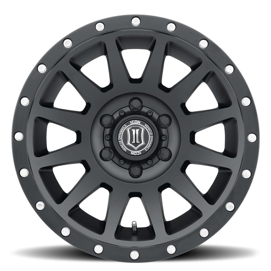 ICON Alloys Satin Black Compression, 18 x 9/6 x 135, 6mm Offset, 5.25" BS, 2018906352SB