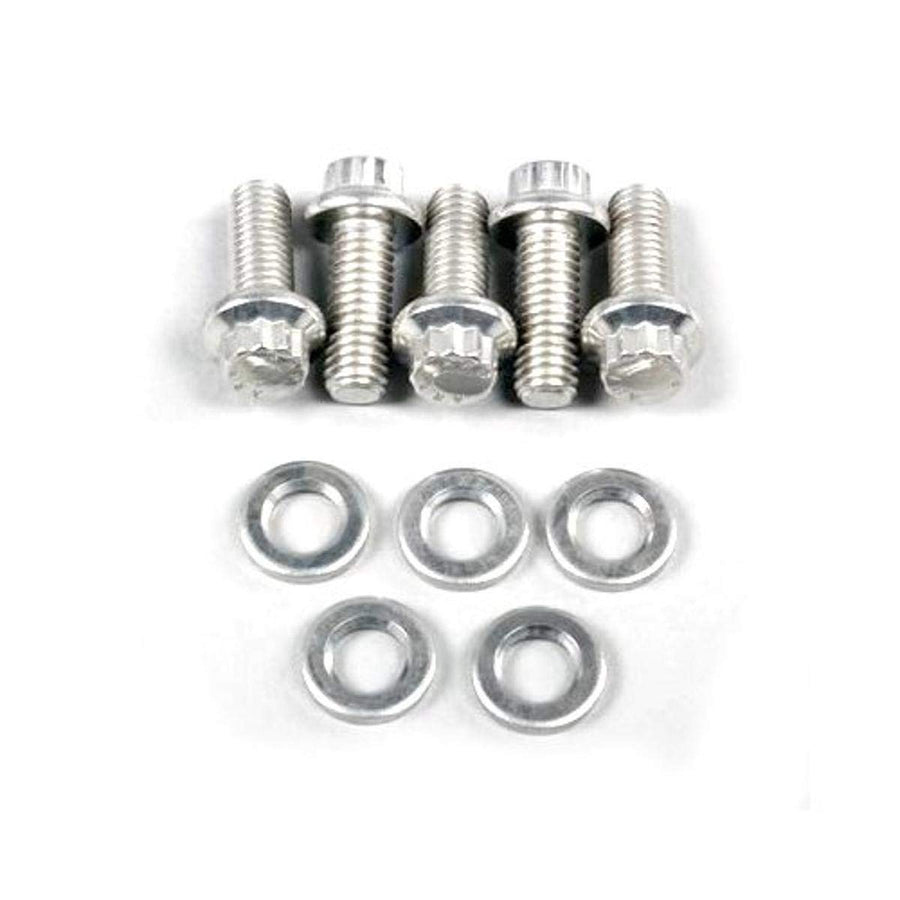 ARP 771-1010 12-Point Stainless Steel M8 x 1.25 Thread Bolt with 10mm Socket and Washer, (Set of 5)