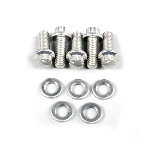 ARP 771-1010 12-Point Stainless Steel M8 x 1.25 Thread Bolt with 10mm Socket and Washer, (Set of 5)