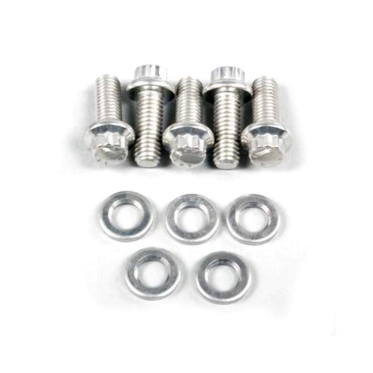 ARP 3/8-24" Stainless Steel 1.000" UHL Fine RH Thread 12-Point Bolt with 3/8" Socket and Washer, (Set of 5)