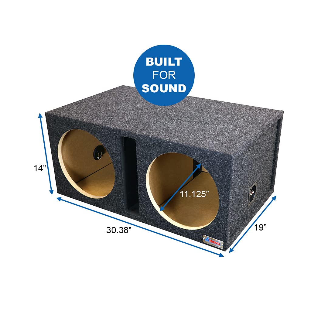 12DQV ATREND 12" Dual PRO Series Vented CAR Audio SUBWOOFER MDF Enclosure New