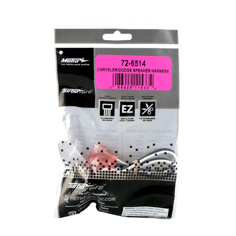Metra Speaker Harness 72-6514 for Select Chrysler/Dodge Vehicles