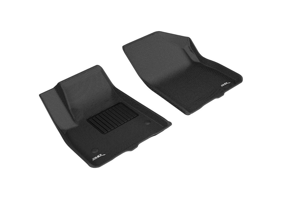 Custom Fit 3D MAXpider Kagu Floor Mat (Black) Compatible with GMC Acadia 2017-2026 / Chevrolet Blazer 2023-2026 - Front Row
