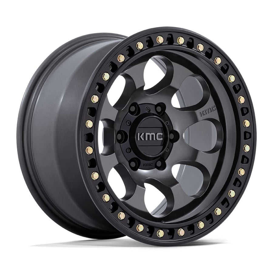 KMC Wheels 18X9 RIOT SBL 5X5.05.71 18mm ANTHRACITE WITH SATIN BLACK LIP - KM550AB18905018
