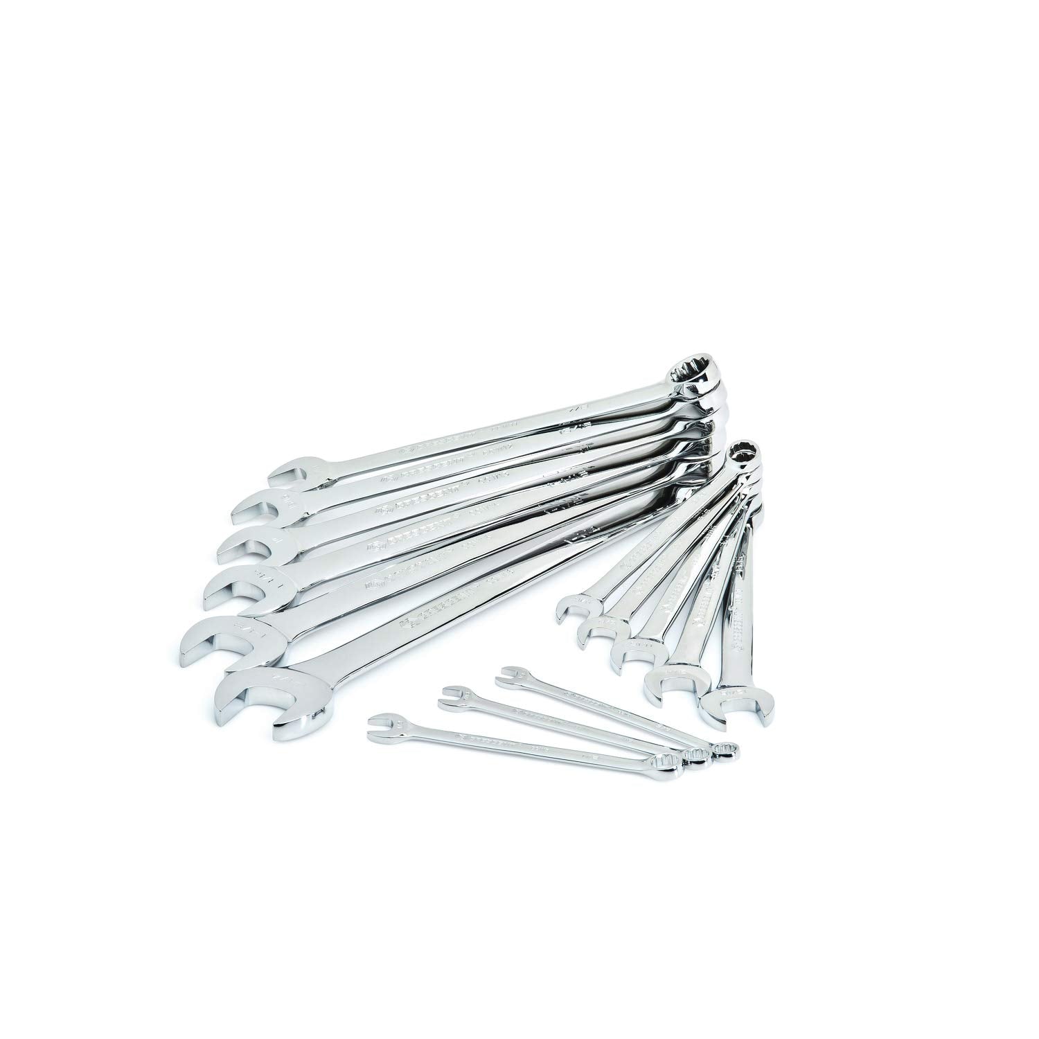 Crescent 12 Point 14 Piece SAE Combination Wrench Set with Tool Roll - CCWS4