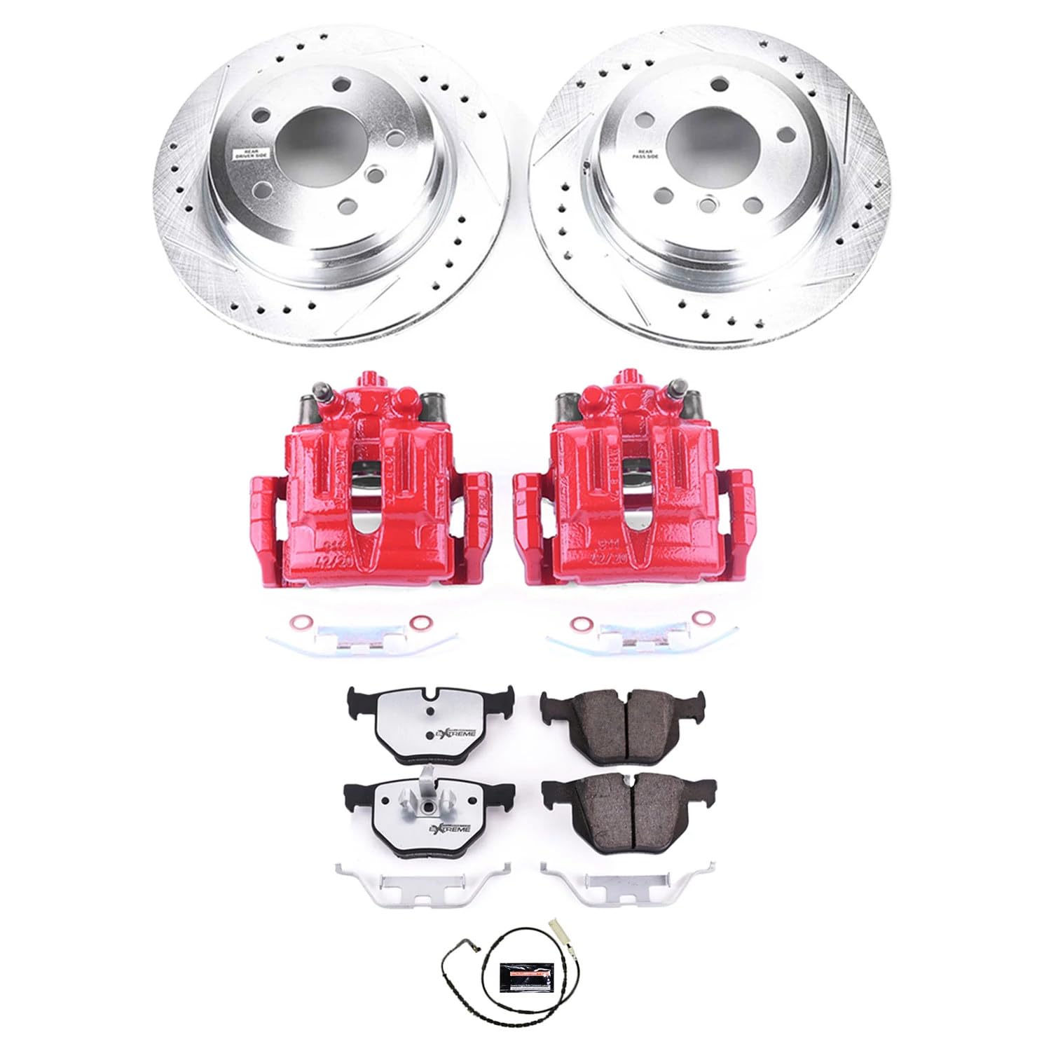 Power Stop Rear KC3001-26 Z26 Street Warrior Brake Kit For BMW 325xi 2006 [Model Specific]