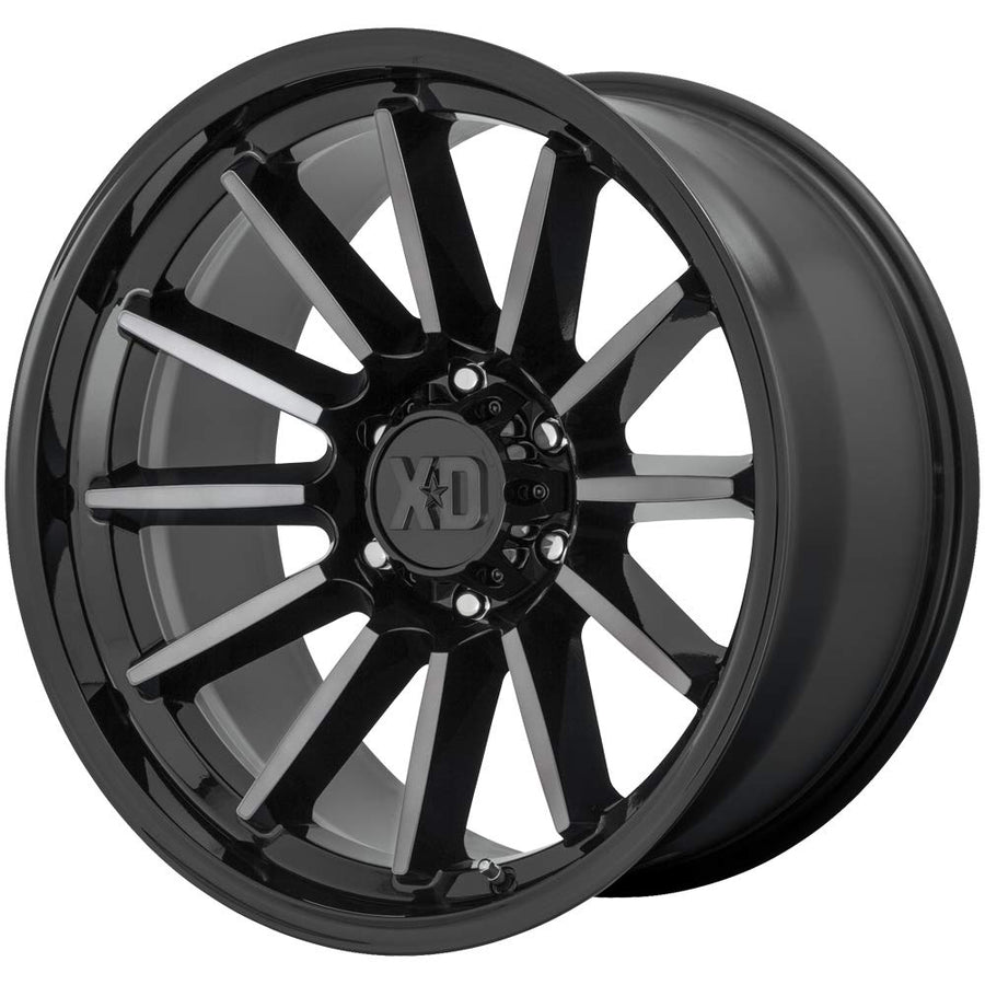 17x9 XD855 LUXE, Bolt Pattern: 6x120/, Offset: 18, GLOSS BLACK MACHINED WITH GRAY TINT, set of 1
