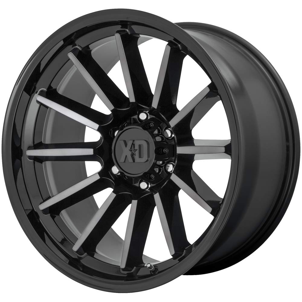 17x9 XD855 LUXE, Bolt Pattern: 5x5/, Offset: 0, GLOSS BLACK MACHINED WITH GRAY TINT, set of 1