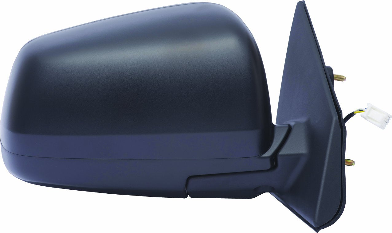 Mirror Passenger Side for Mitsubishi Lancer/Lancer Evo, Textured Black, Heated Power, Foldaway