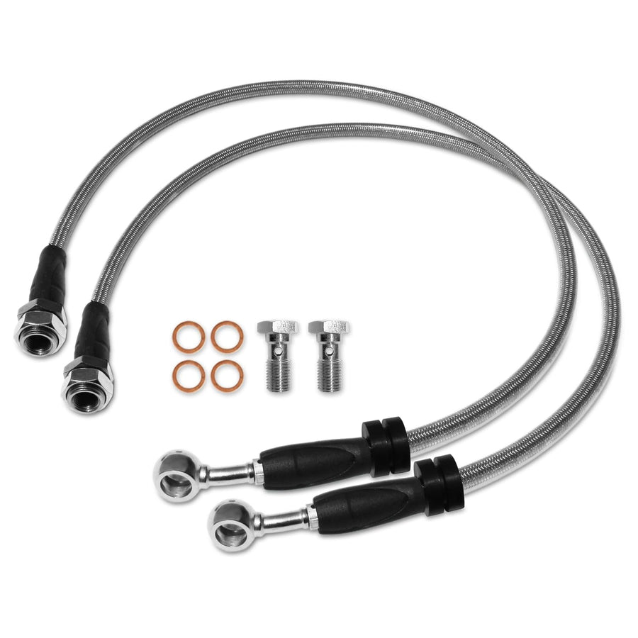 Heavy Duty RSO Suspension Front Brake Lines Stainless 75cm / 29.6 inch Compatible with 2007-2018 Wrangler JK/JKU