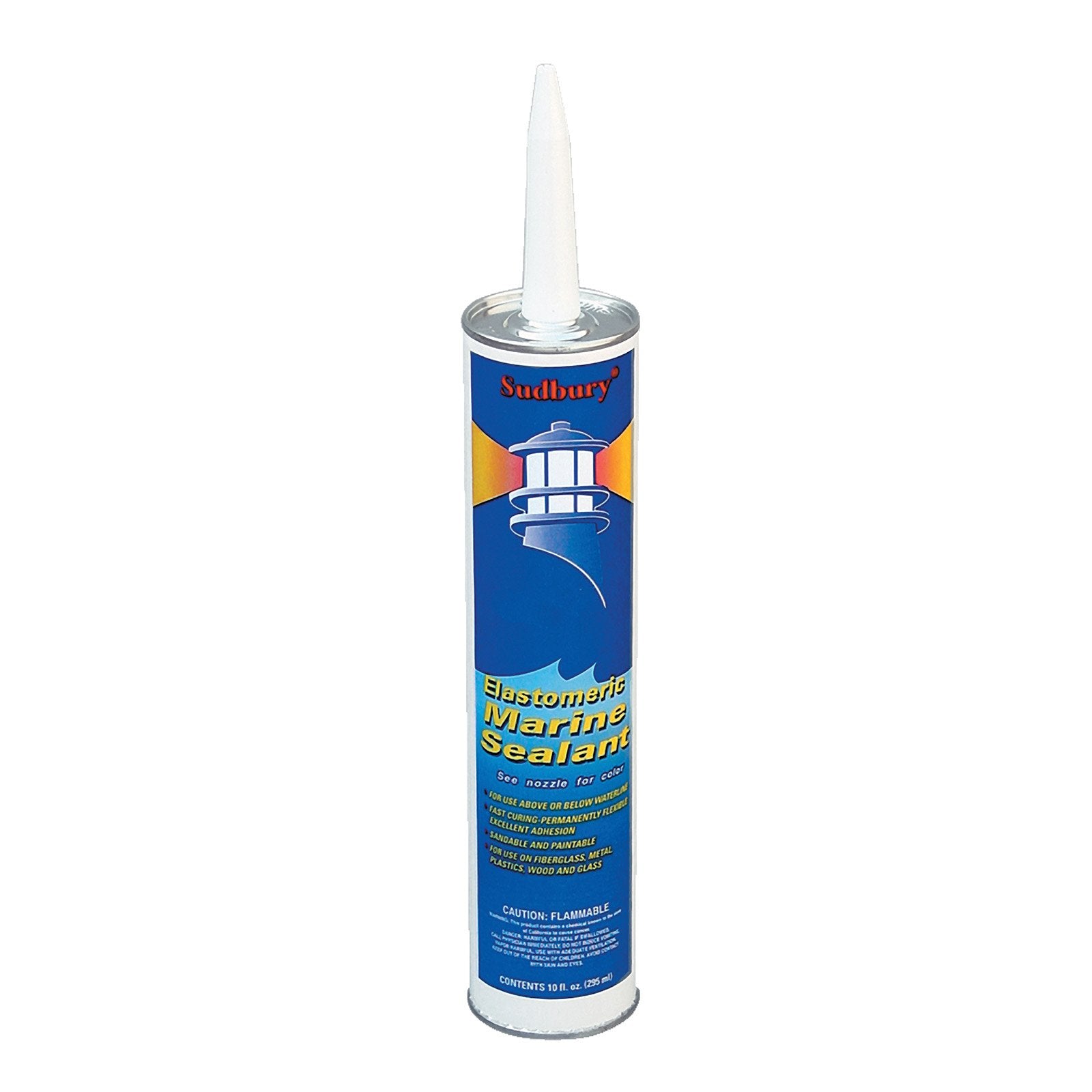 300 Sudbury Elastomeric Marine Sealant, 10-Ounce, White