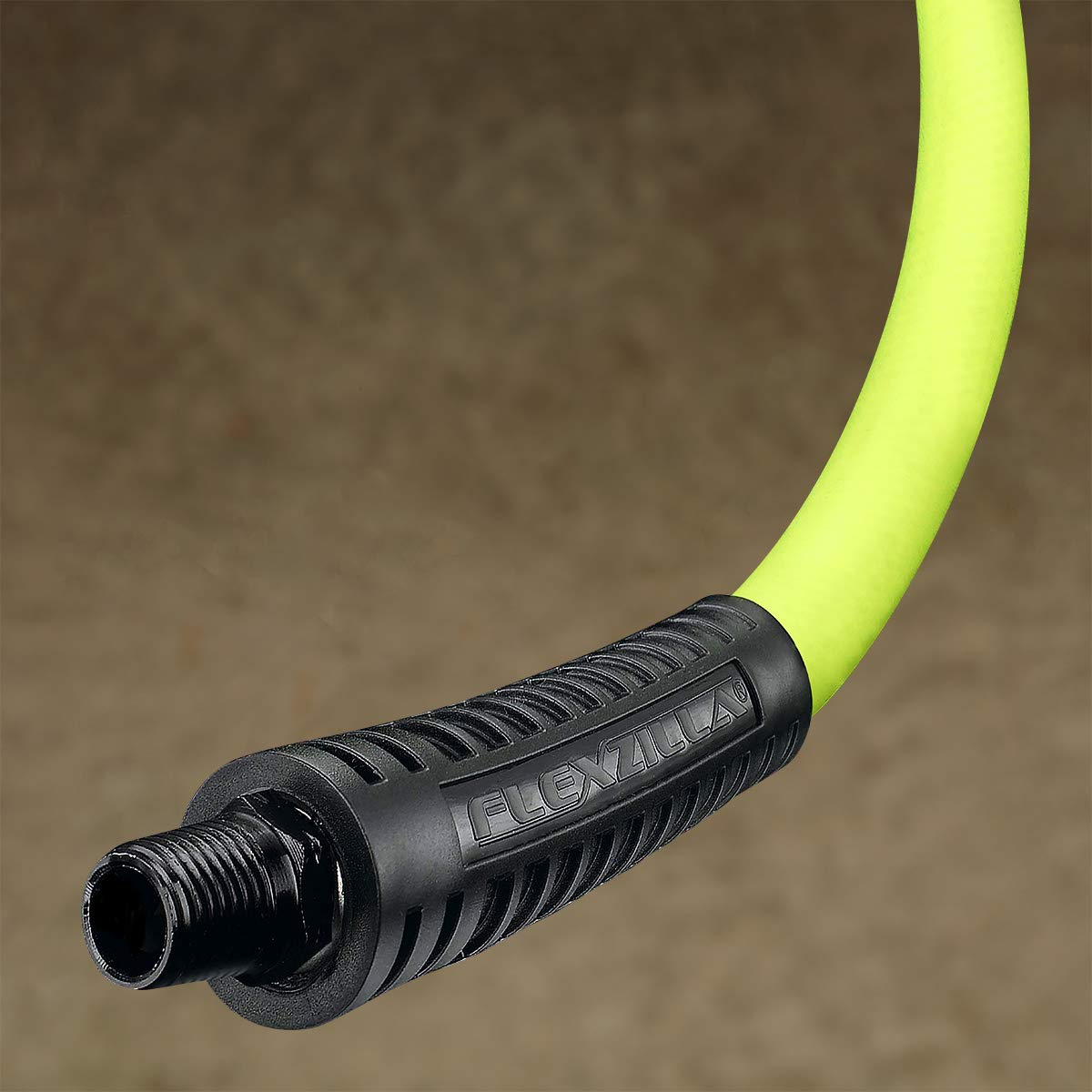 Air Hose Flexzilla 1/4 in x 50', 1/4 in. MNPT Fittings, Heavy Duty, Lightweight, Hybrid, ZillaGreen - HFZ1450YW2